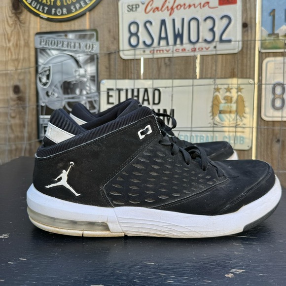 Jordan Flight Origin 4 Black/White Sneakers Men's Shoes 921196-001 New Size 12‎ - Picture 3 of 8